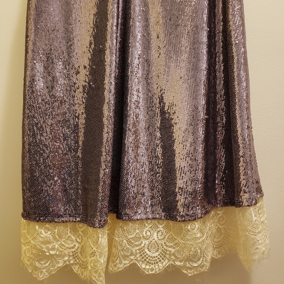 Intimately Free People Lilac Sequin and Lace Tank Top New With Tags Size XS - Picture 5 of 11